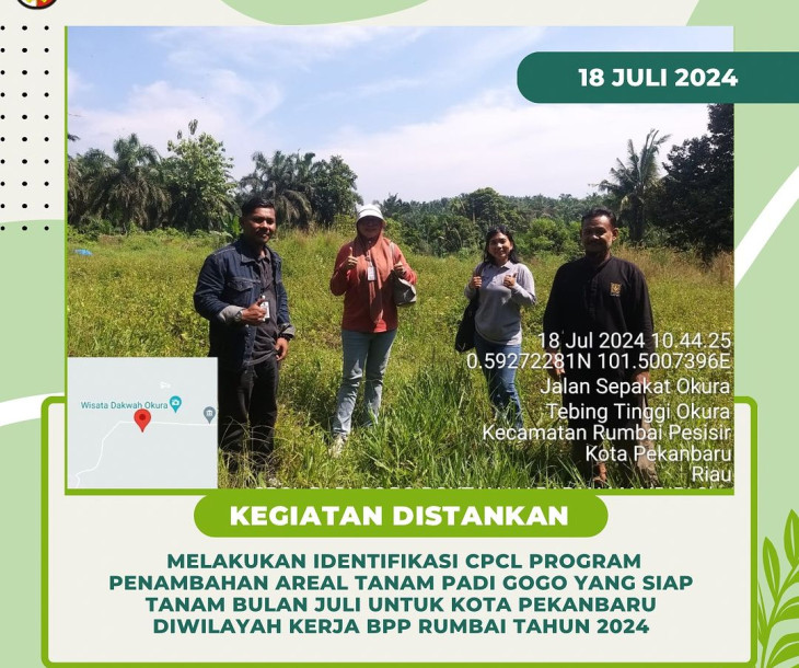 Idenfikasi CPCL Program Penambahan Areal Tanaman (PAT) Padi Gogo