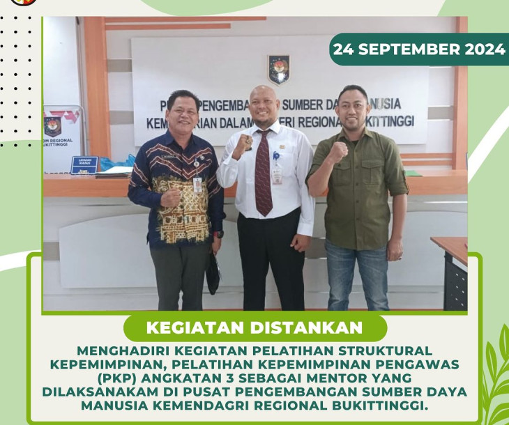 Pelatihan Struktural Kepemimpinan, Pelatihan Kepemimpinan Pengawas (PKP) Angkatan 3