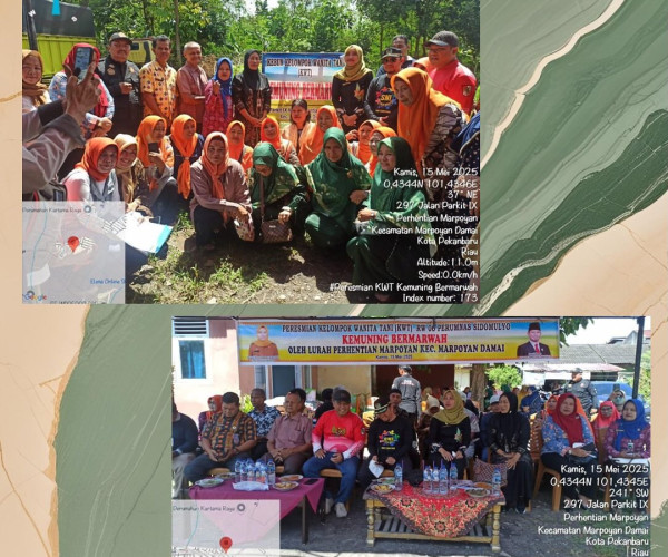 Kegiatan Peresmian "KWT KEMUNING BERMARWAH"