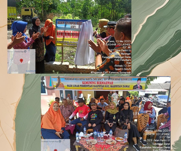 Kegiatan Peresmian "KWT KEMUNING BERMARWAH"