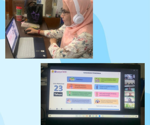 Mengikuti Sosialisasi Beasiswa SDM Sawit tahun 2025