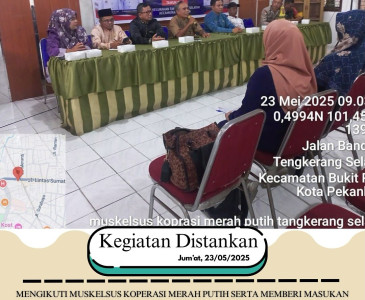 Rapat Koordinasi Pengendalian Inflasi Bersama Mendagri Secara Virtual dan Rapat Koordinasi Tim Pengendalian Inflasi Daerah (TPID) Kota Pekanbaru