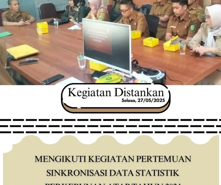 Kegiatan Pertemuan Sinkronisasi Data Statistik Perkebunan ATAP Tahun 2024