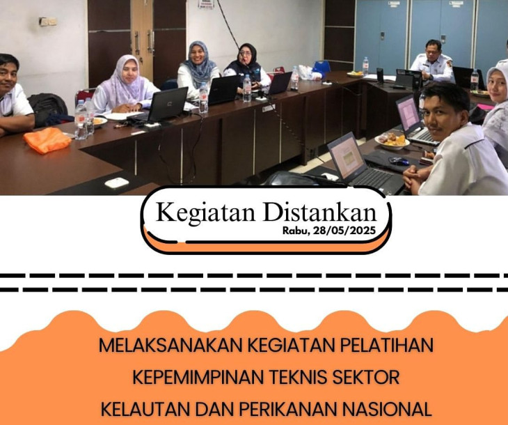 Pelatihan Kepemimpinan Teknis Sektor Kelautan dan Perikanan Nasional Hari Ke-2 secara virtual Zoom