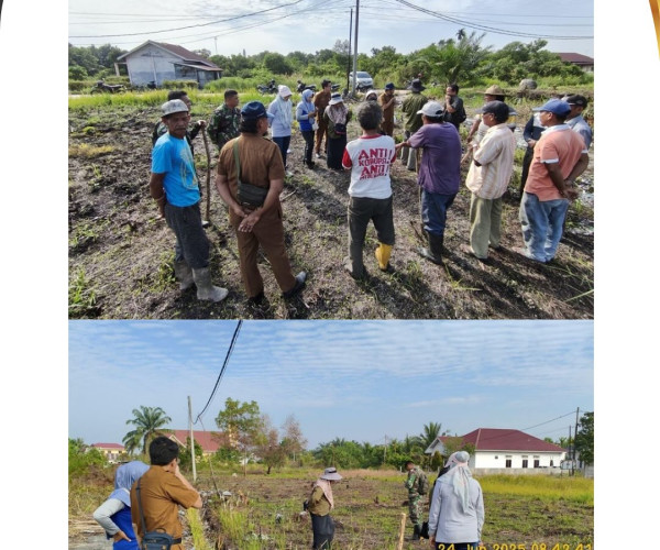 Dinas Pertanian dan Perikanan Kota Pekanbaru Tinjau Persiapan Tanam Padi Gogo di Kecamatan Rumbai