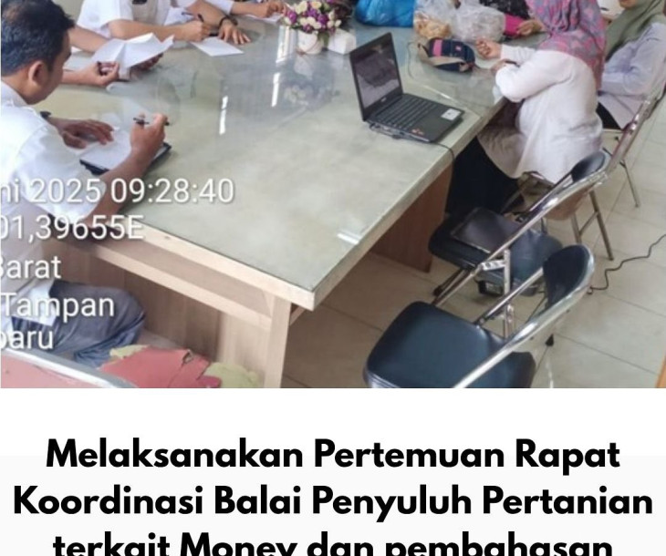 BPP Tampan Gelar Rapat Koordinasi Bahas Monev dan Strategi Swasembada Pangan