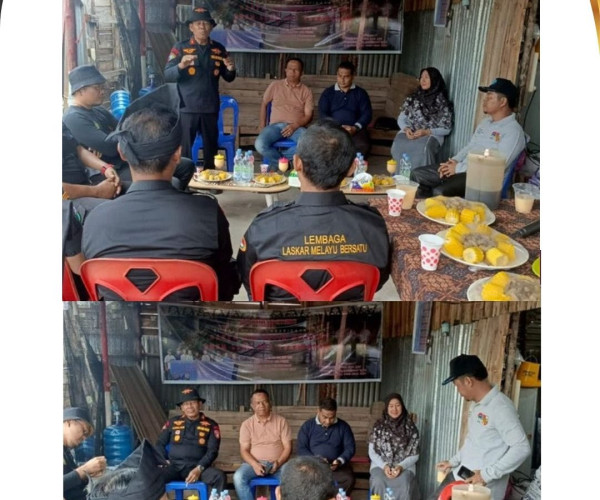 Datuk Panglima Pucuk LLMB Ismail Amir, S.H., M.H. menyampaikan kata sambutan pada kegiatan silaturahmi dan pertemuan dengan Perwakilan dari Dinas Pertanian Kota Pekanbaru