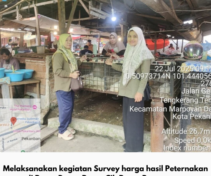 Dinas Pertanian dan Perikanan Kota Pekanbaru Laksanakan Survei Harga Hasil Peternakan di Sejumlah Pasar Tradisional