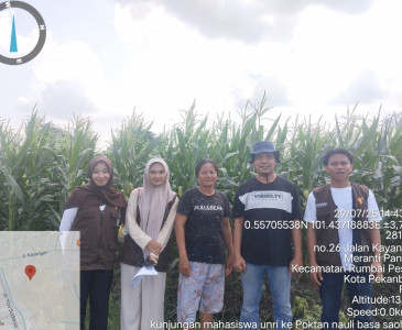 Dinas Pertanian dan Perikanan Kota Pekanbaru Terima Kunjungan Camat Tuah Madani dan Mahasiswa UNILAK Terkait Program ORMAWA