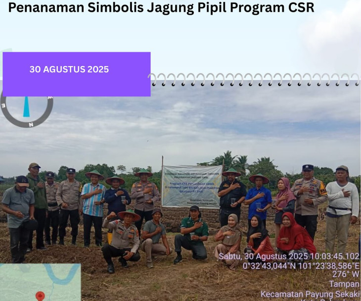 Penanaman simbolis jagung pipil dalam program Corporate Social Responsibility (CSR)