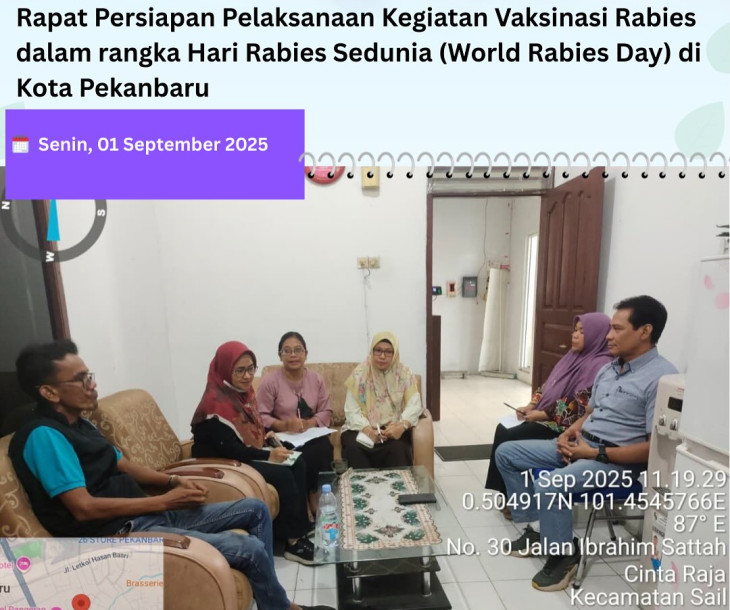 Rapat Persiapan Pelaksanaan Kegiatan Vaksinasi Rabies dalam Rangka "World Rabies Day"