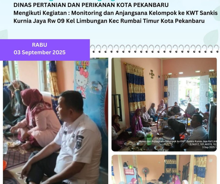 Monitoring & Anjangsana ke KWT Sankis Kurnia Jaya