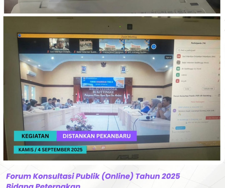 Forum Konsultasi Publik Online Tahun 2025 Bidang Peternakan
