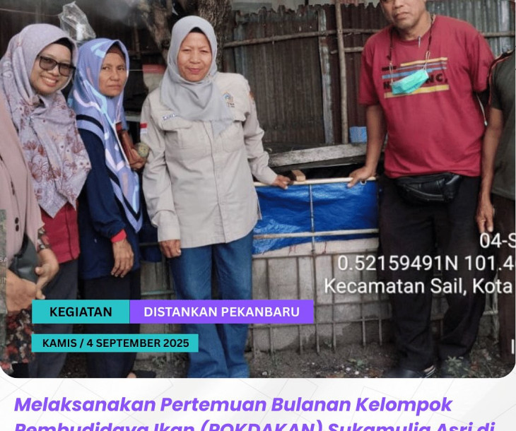 Pertemuan Bulanan Kelompok Pembudidaya Ikan (POKDAKAN) Sukamulia Asri