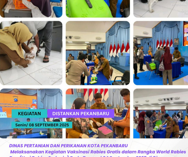 Kegiatan Vaksinasi Rabies 8 September 2025 dalam rangka World Rabies Day