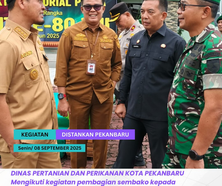 Mengikuti Kegiatan Pembagian Sembako Kepada Masyarakat dalam Rangka HUT Ke-80 TNI