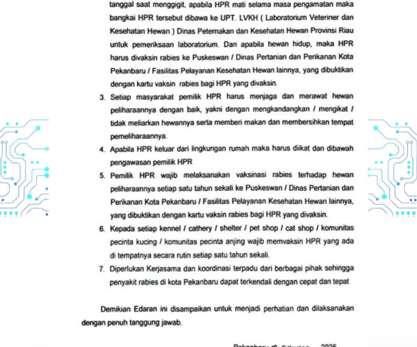 SE Walikota Pekanbaru