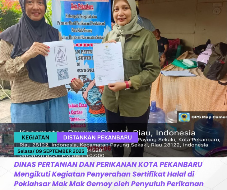 Penyerahan Sertifikat Halal untuk Poklahsar Mak Mak Gemoy!
