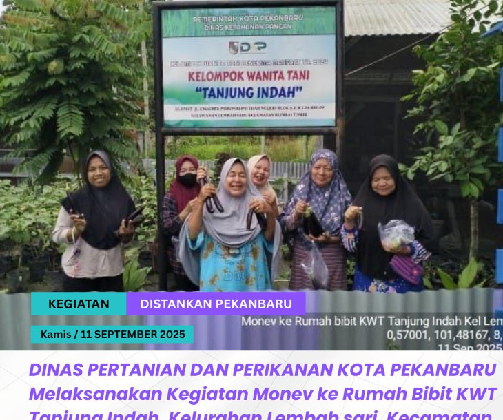 Monev Rumah Bibit KWT Tanjung Indah