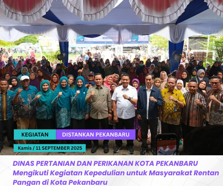 Kepedulian untuk Masyarakat Rentan Pangan di Kota Pekanbaru