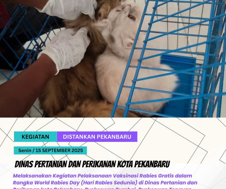 Pelaksanaan Vaksinasi Rabies Gratis - 15 September 2025