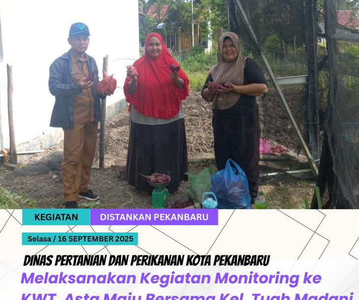 Monitoring ke KWT Asta Maju Bersama
