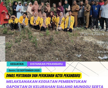 Mendampingi Kunjungan Kepala Balai Penerapan Modernisasi Pertanian Provinsi Riau