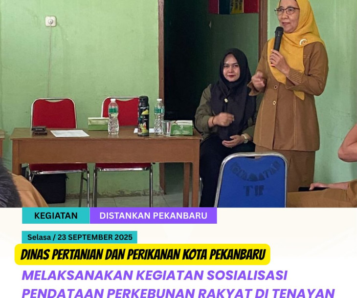 Sosialisasi Pendataan Perkebunan Rakyat Kelurahan Industri Tenayan
