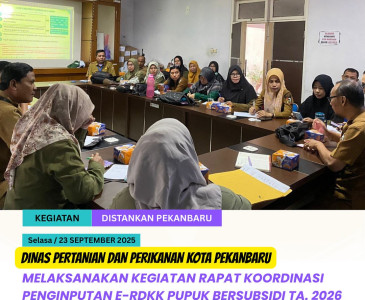 Rapat rutin Pokdakan Mina Usaha Rumbai Bukit