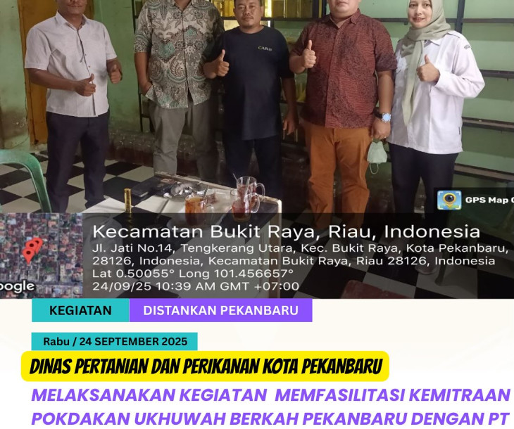 Melaksanakan fasilitasi kemitraan yang sangat bermanfaat antara Pokdakan Ukhuwah Berkah Pekanbaru dan PT KB Finansia Multi Finance (KB FMF)