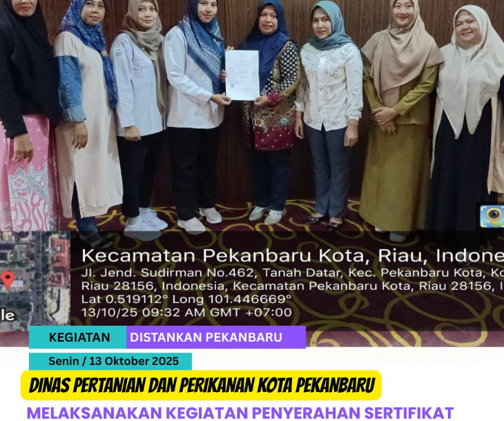 Penyerahan Sertifikat Halal untuk Produk Olahan Poklahsar Mak Mak Gemoy