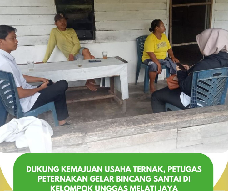 Kunjungan & Bincang Santai Bersama Petugas Peternakan di Kandang Kelompok Unggas Melati Jaya