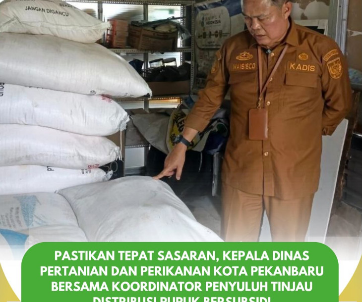 Kadistankan Mendampingi langsung proses penyaluran pupuk bersubsidi di lapangan