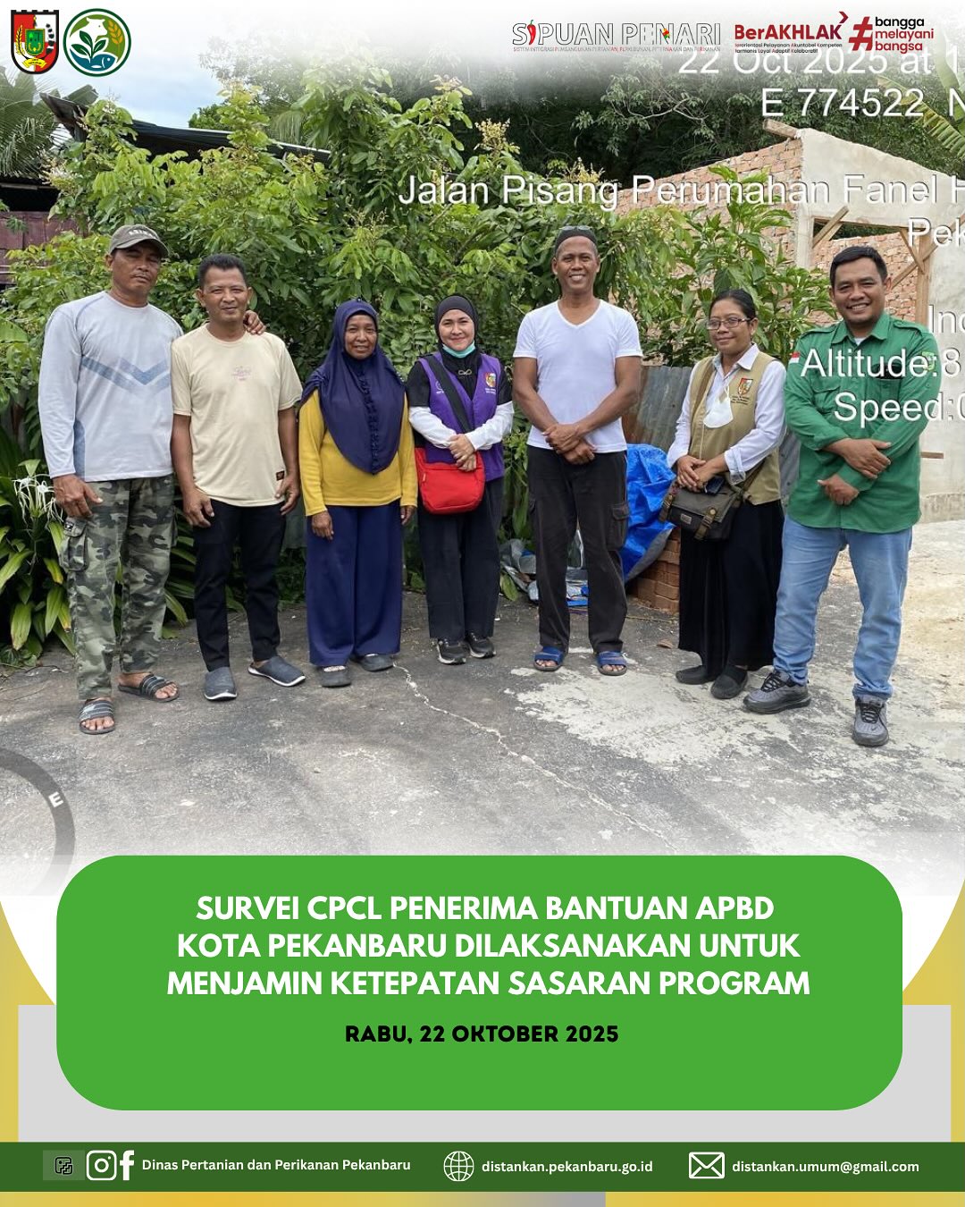 Survei CPCL Penerima Bantuan APBD Kota Pekanbaru