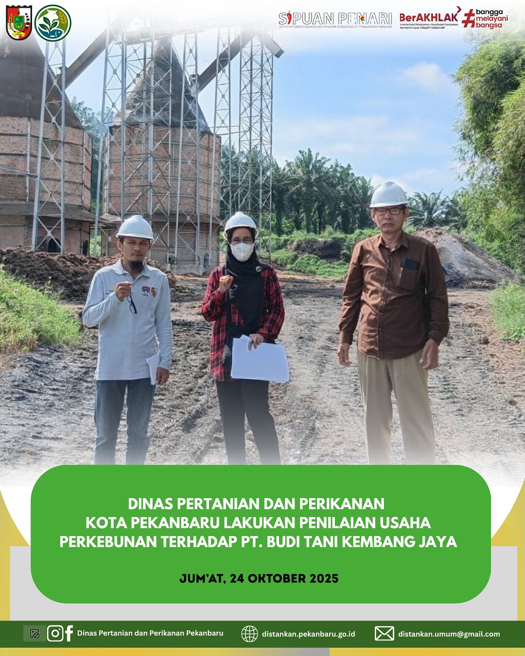 Melaksanakan Verifikasi Dokumen dan Peninjauan Lapangan di Kebun PT. Budi Tani Kembang Jaya (BTKJ)