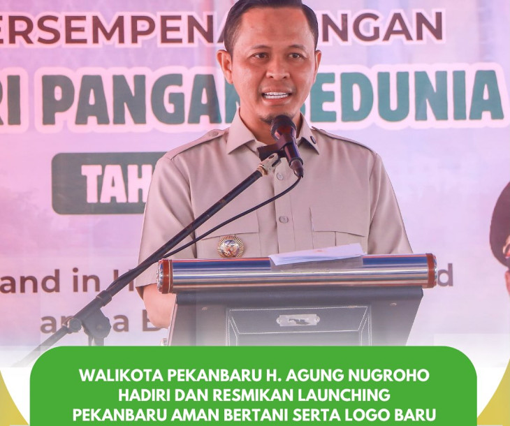 Launching Pekanbaru Aman Bertani yang dirangkaikan dengan peresmian logo baru Distankan Pekanbaru