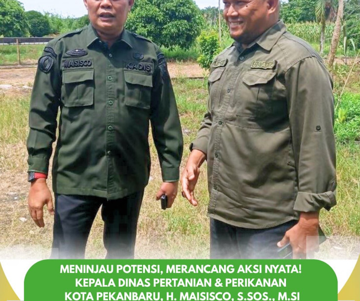 kunjungan kerja ke lahan UPT Pembenihan dan Pembibitan