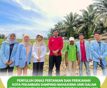 Pendampingan Mahasiswa UNRI dalam Praktikum Penyuluhan Pertanian