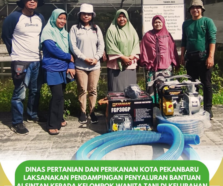 Pendampingan Penyaluran Bantuan Alsintan untuk KWT Sentosa Wisata