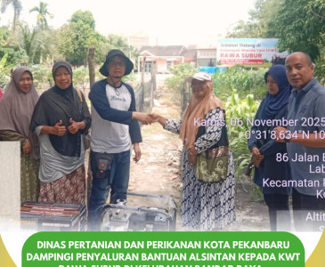 Pendampingan Penyaluran Bantuan Alsintan untuk KWT Kebun Mekar Sari
