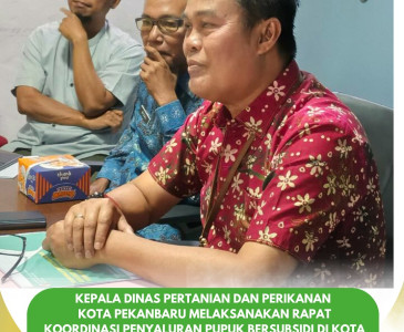 Dinas Pertanian dan Perikanan Kota Pekanbaru Ikuti Rakor Petugas Data Peternakan se-Provinsi Riau 2025 Secara Virtual