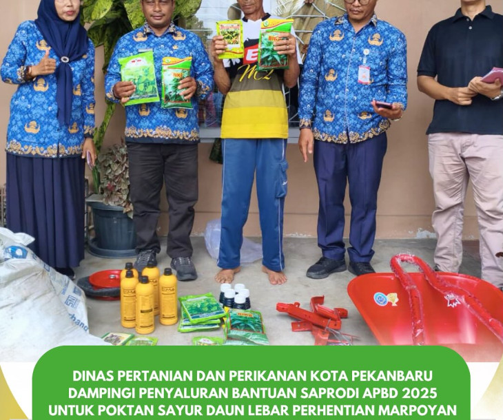 Pendampingan Penyaluran Bantuan Saprodi APBD 2025 untuk Poktan Sayur Daun Lebar