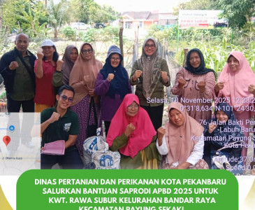 DISTANKAN PEKANBARU GELAR PERTEMUAN BERSAMA KELOMPOK TANI PETERNAK PENERIMA BANTUAN