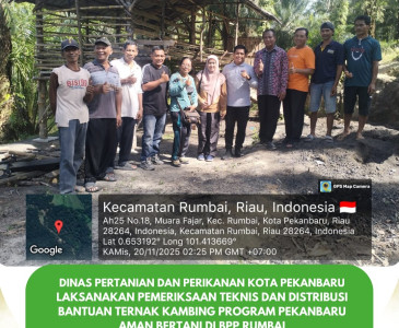 Pelepasan Siswa Magang SMKN 1 Pasir Penyu di Dinas Pertanian dan Perikanan Kota Pekanbaru