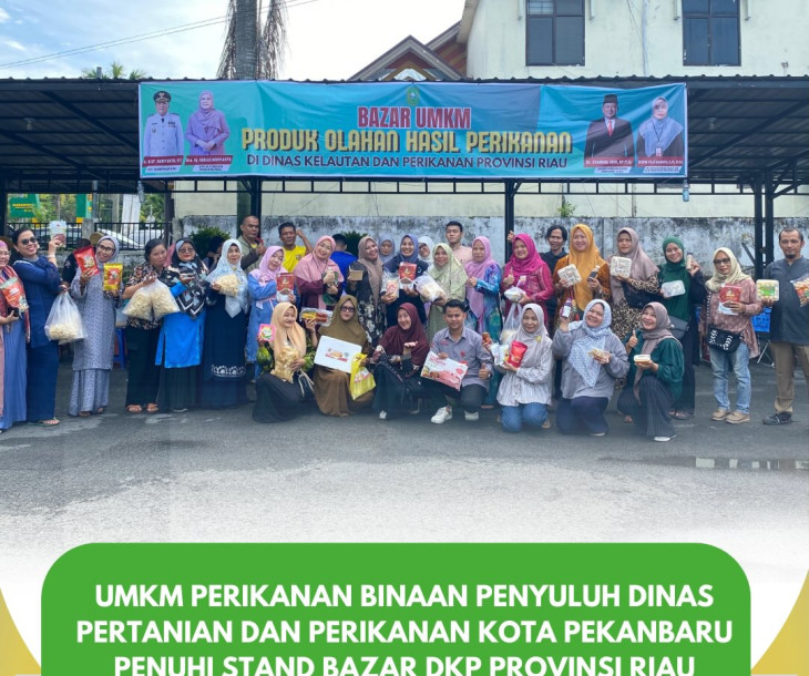 UMKM Perikanan Pekanbaru Penuhi Stand Bazar Harkannas 2025 di DKP Provinsi Riau