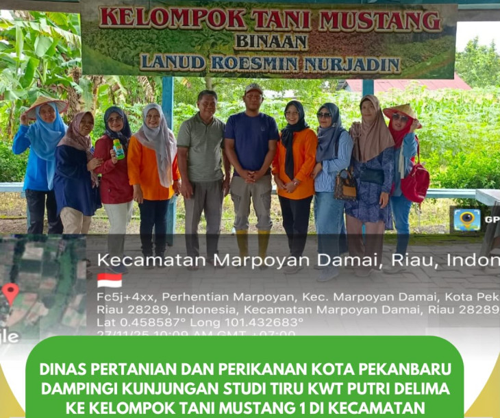 Kunjungan Studi Tiru KWT Putri Delima ke Kelompok Tani Mustang 1