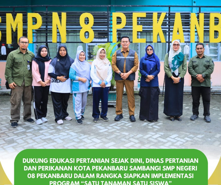 Kunjungan Kerja Distankan ke SMPN 08 Pekanbaru