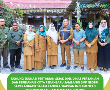 Dorong Produktivitas Petani, Kepala Dinas Pertanian dan Perikanan Kota Pekanbaru Sambangi Kelompok Tani Mustang 1