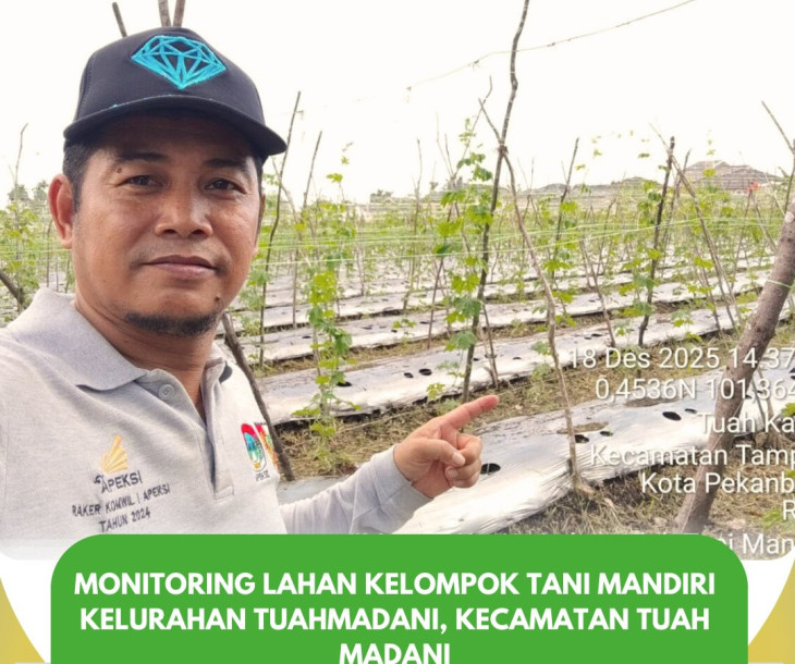 Monitoring ke Lahan Kelompok Tani Mandiri