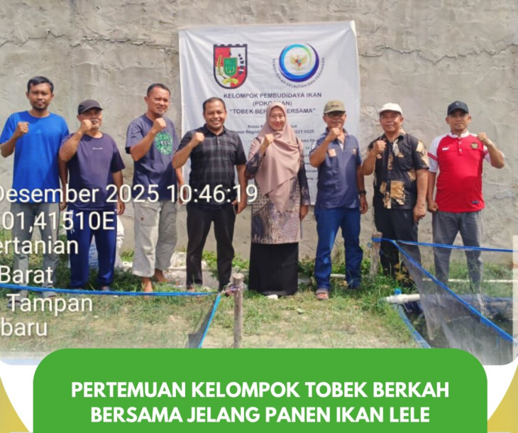 Pertemuan Kelompok Tobek Berkah Bersama Jelang Panen Ikan Lele